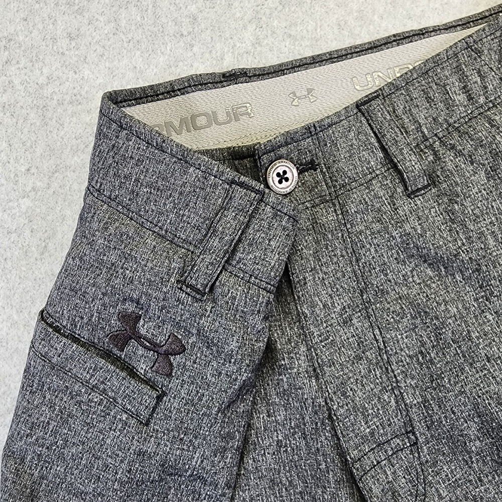 Under Armour Match Play Showdown Vented Golf Shorts Gray Mens 32 Performance